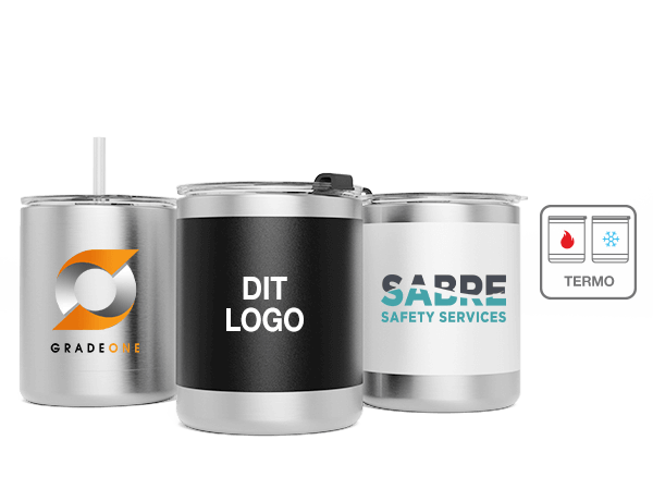 Crew - Dobbeltisoleret tumbler krus med logo Crew - Dobbeltisoleret tumbler krus med logo